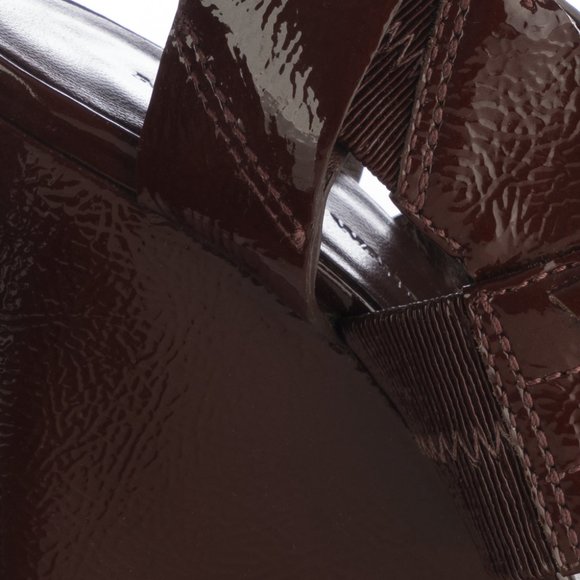 Alexander Wang Patent leather Kasia Wedge Sandals - Picture 6 of 10